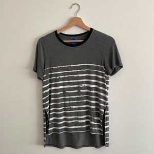 Kit and Ace Striped Cashmere Blend T-Shirt | Size 2